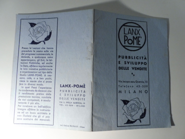 Lanx Pomè - Pubblicità e sviluppo delle vendite